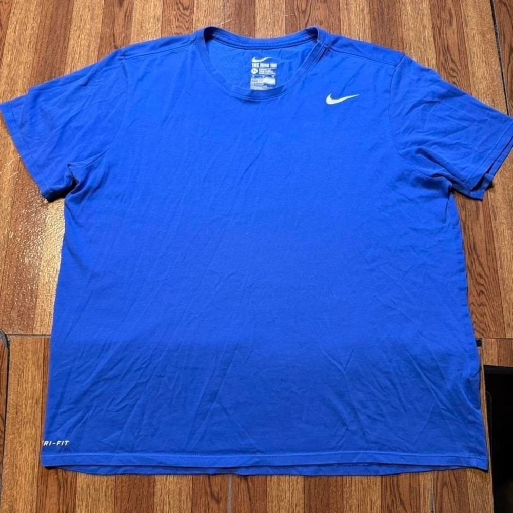 Nike Blue Dri-Fit Tech Retro Sportswear Running Train Shirt XL